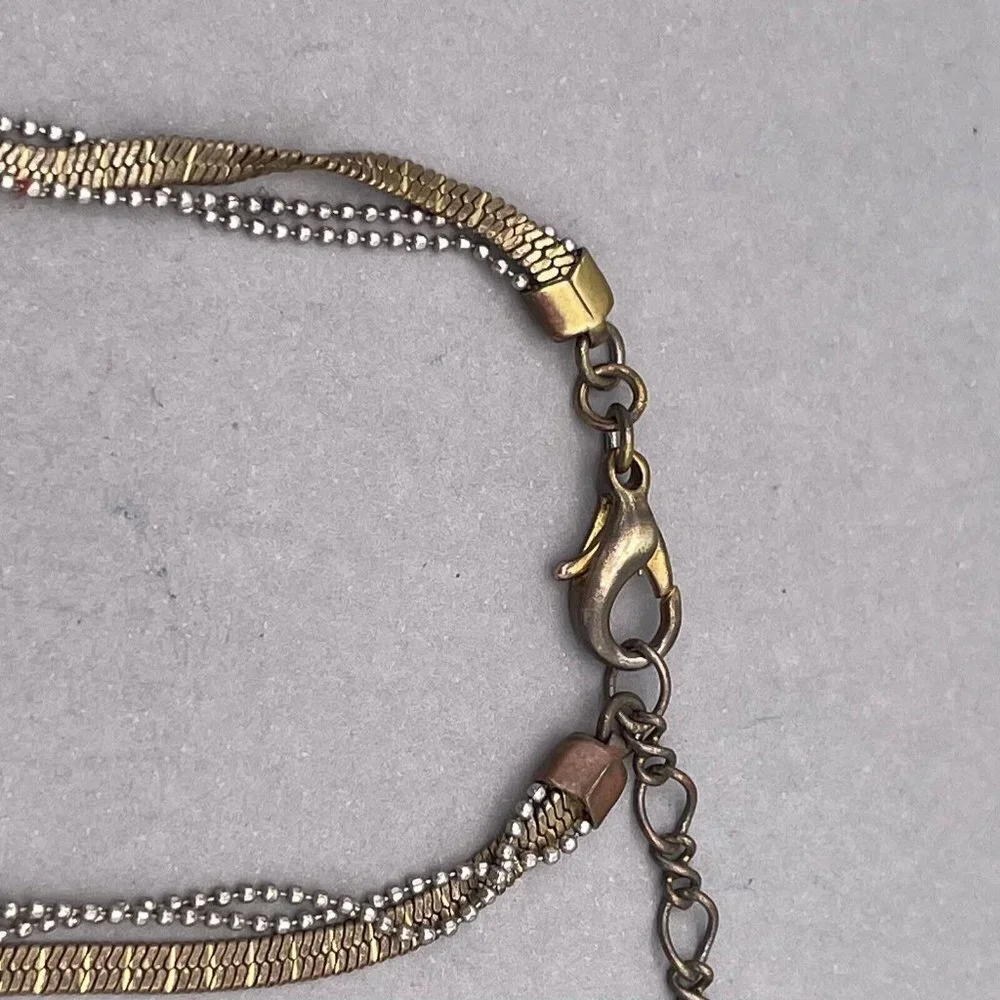 Satellite Paris Pearl Beaded Chain Bracelet Gold Tone 6 to 8.5 Inches - Picture 5 of 6